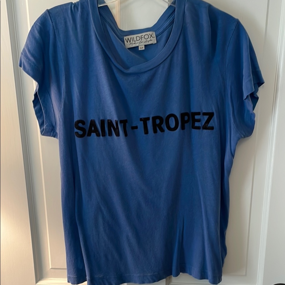 Wildfox Blue Saint Tropez Graphic Tee S 💕